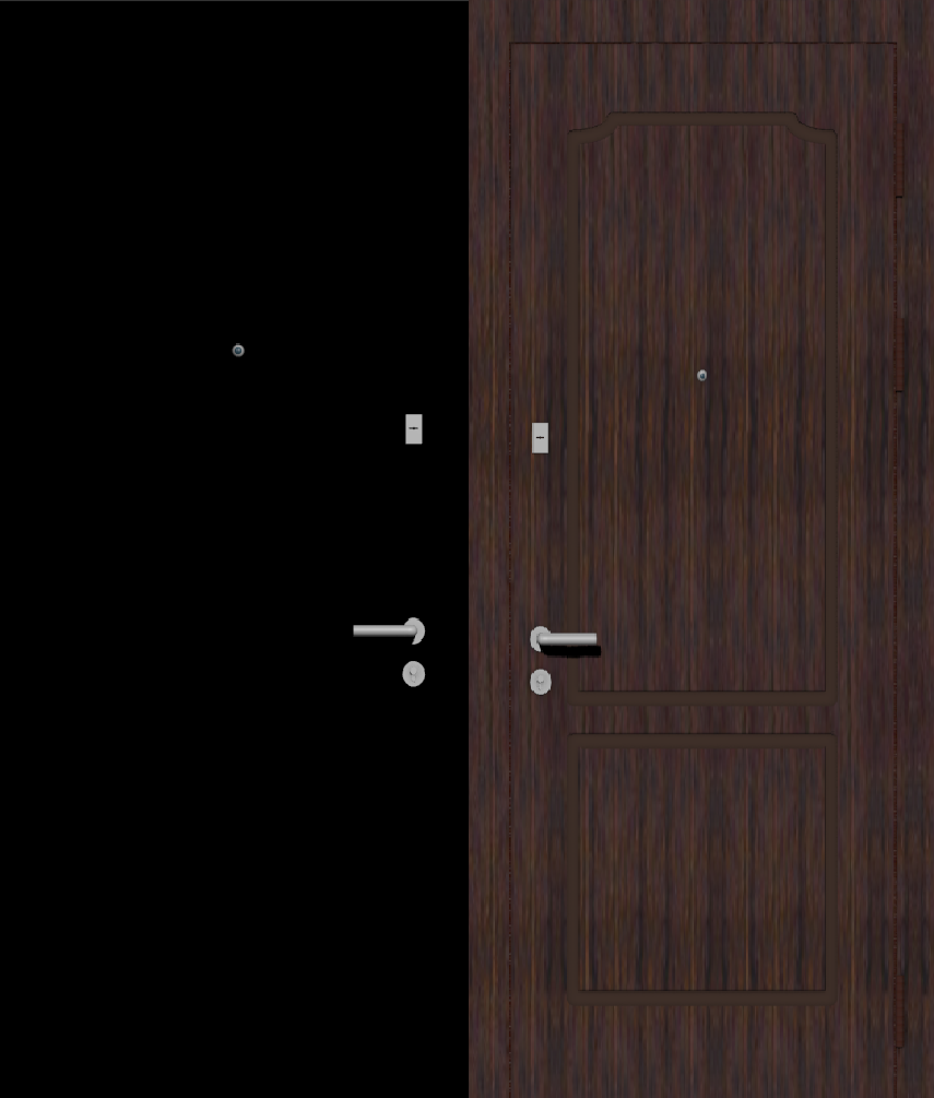 Входная стальная дверь с внутренней отделкой МДФ ШПОНс рисунком серии I